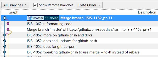 github pr history