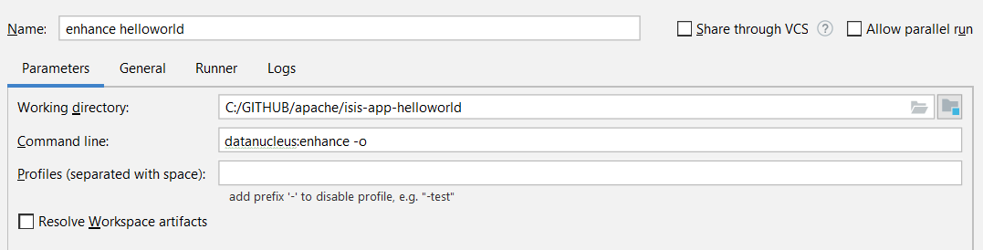 helloworld before launch