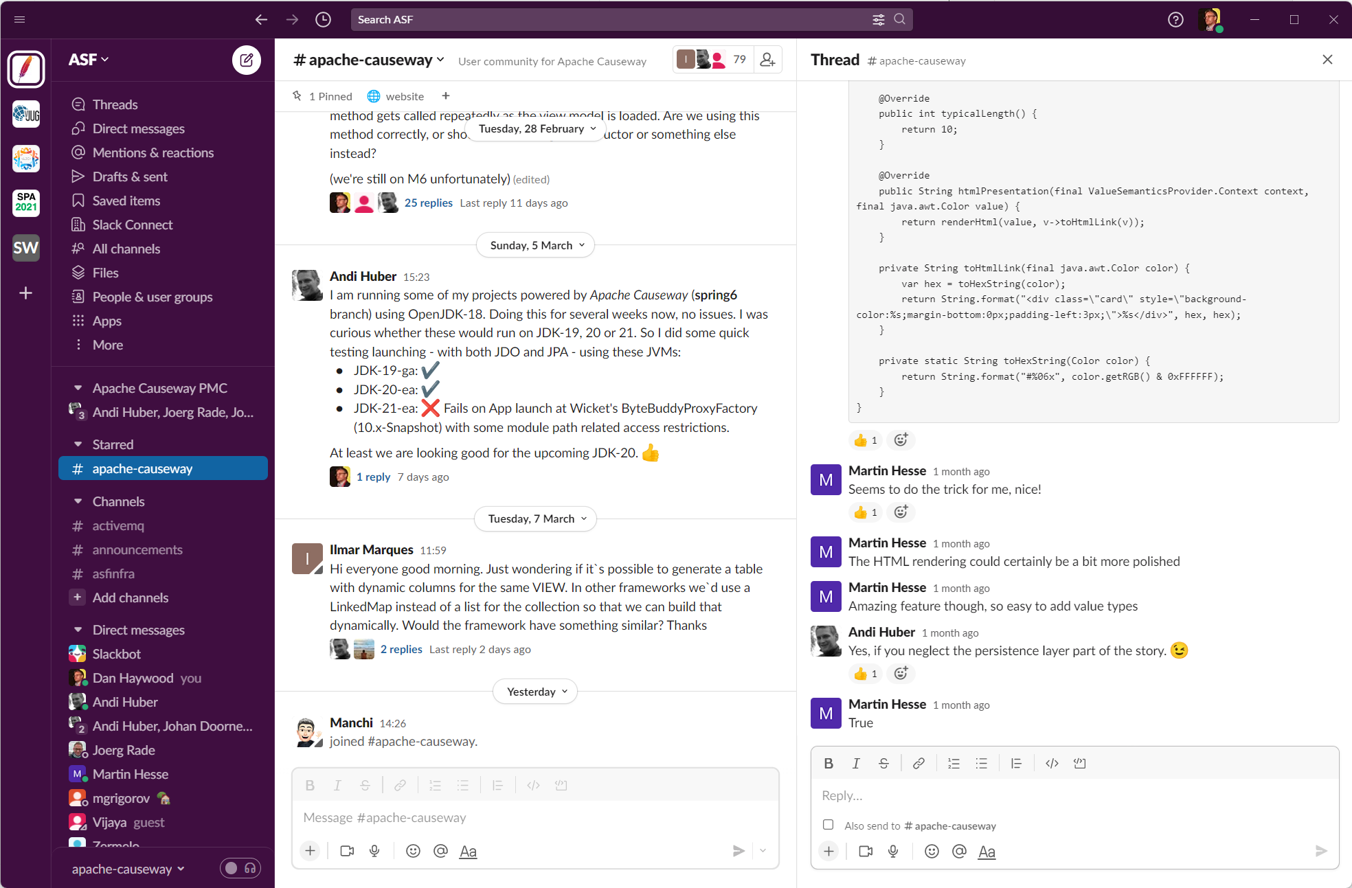 slack screenshot