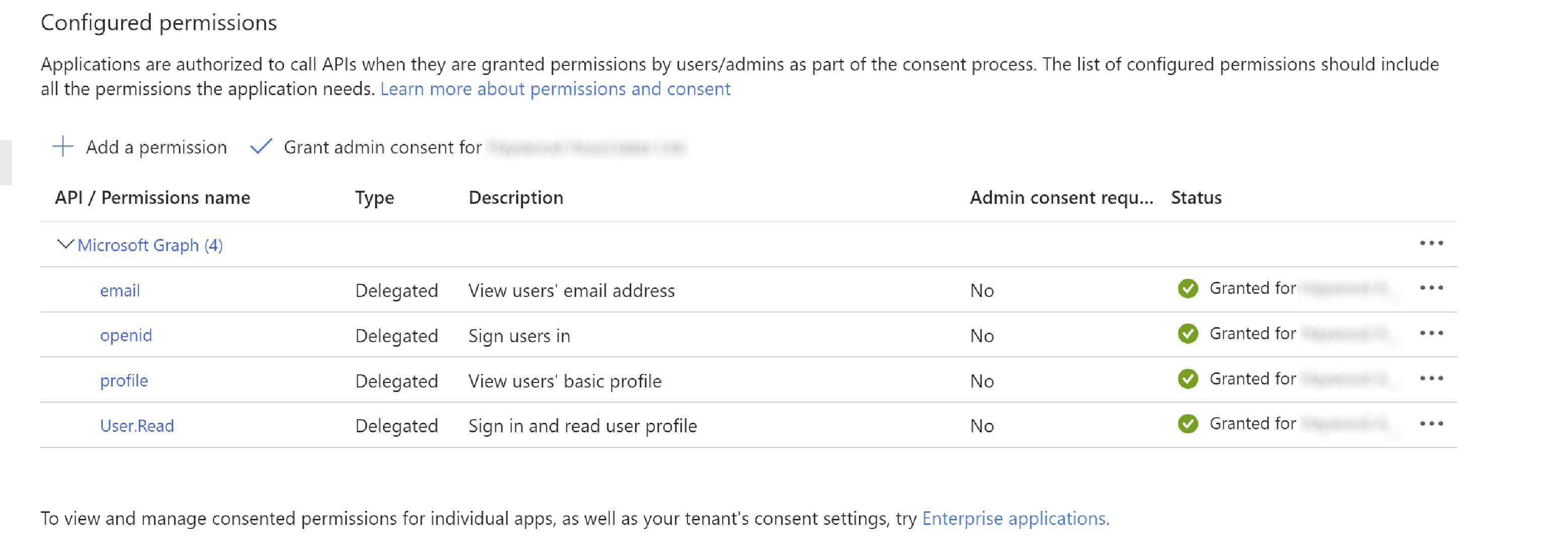 azure api permissions