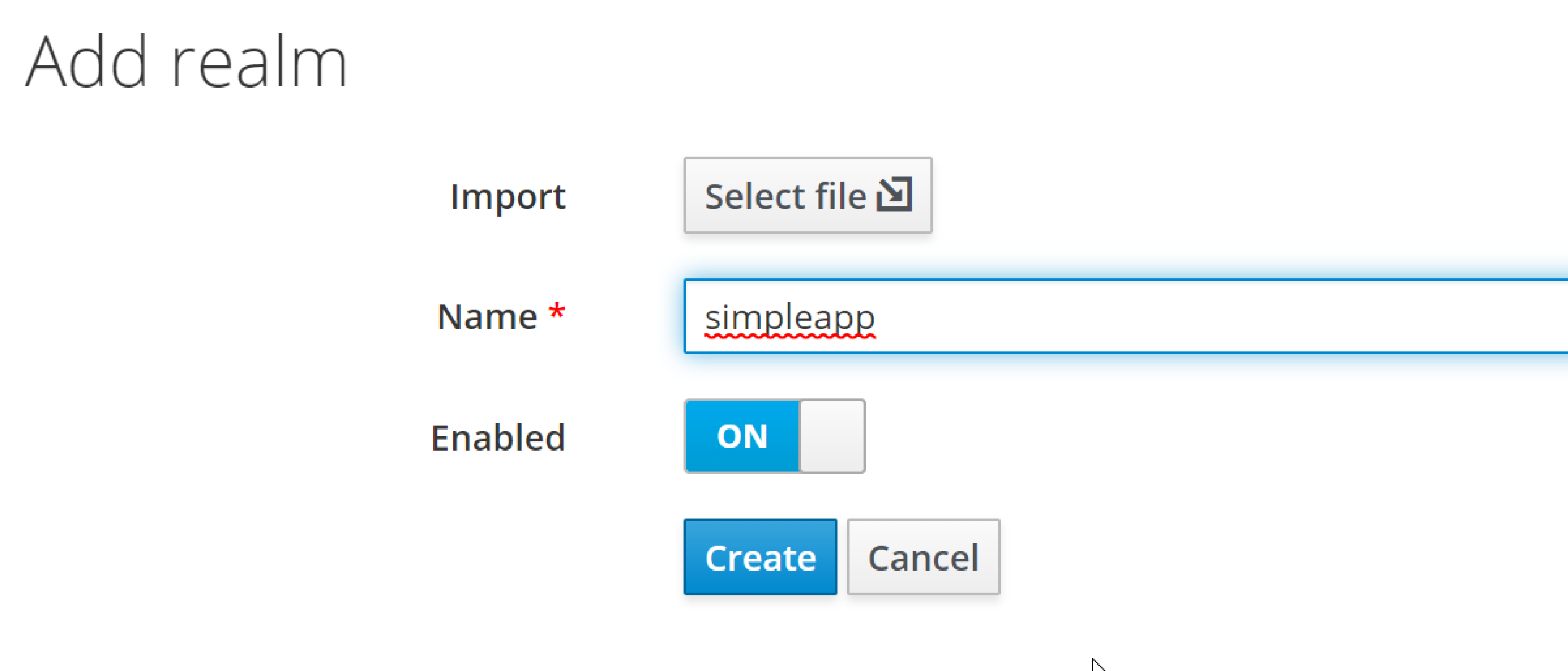 define simpleapp realm