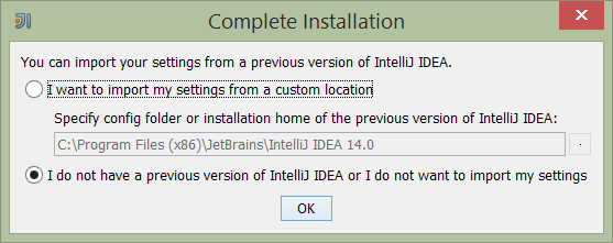 060 import settings or not