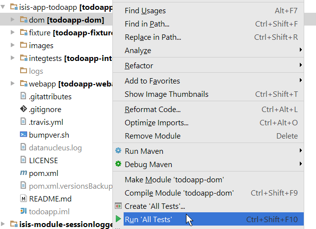 030 running unit tests