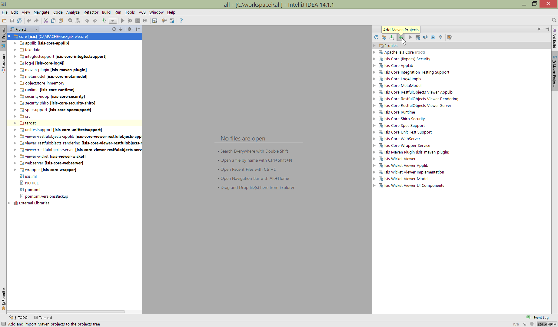 010 maven modules view