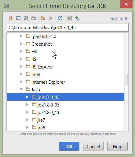 030 java project select jdk
